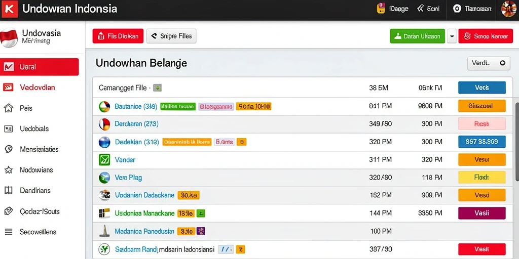 Tampilan menu utama yang menarik dan intuitif.