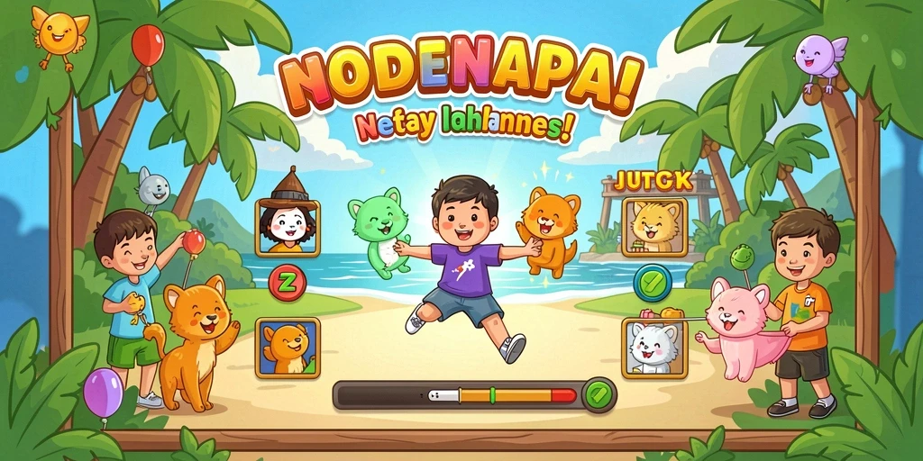 Tampilan awal game dengan grafik yang menarik.