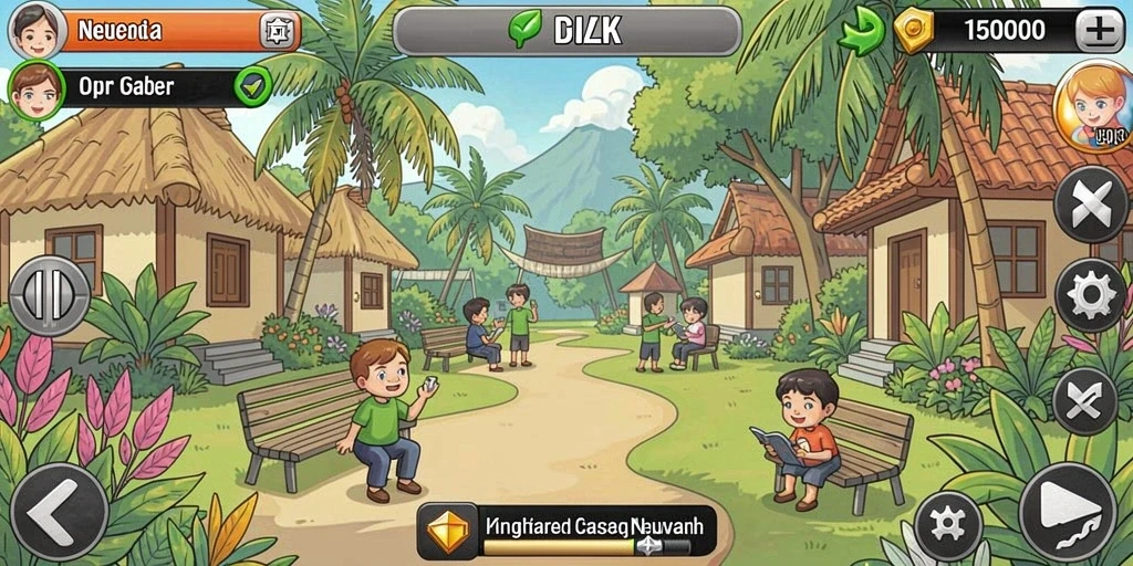 Tampilan utama aplikasi AKUNJP yang menarik.