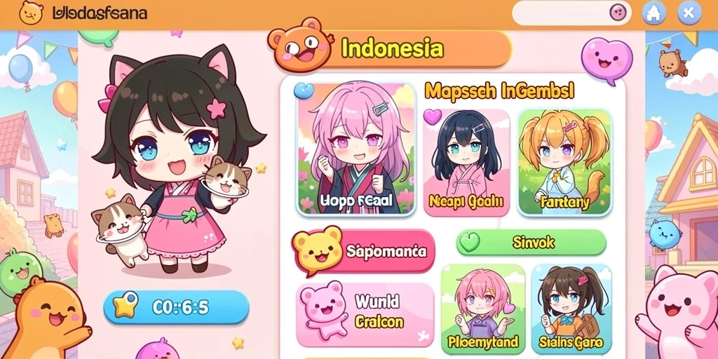 Tampilan awal permainan DKK yang menggugah selera.