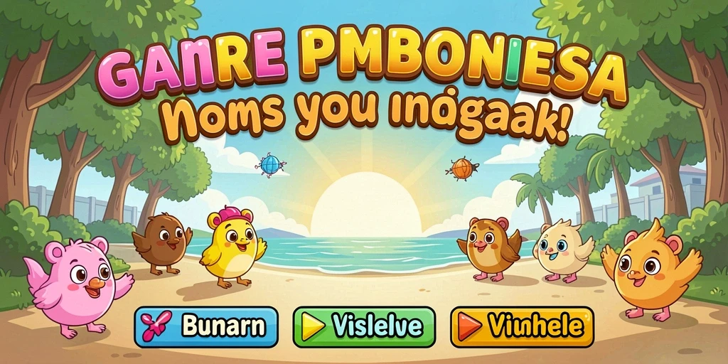 Screenshot dari level yang penuh tantangan.
