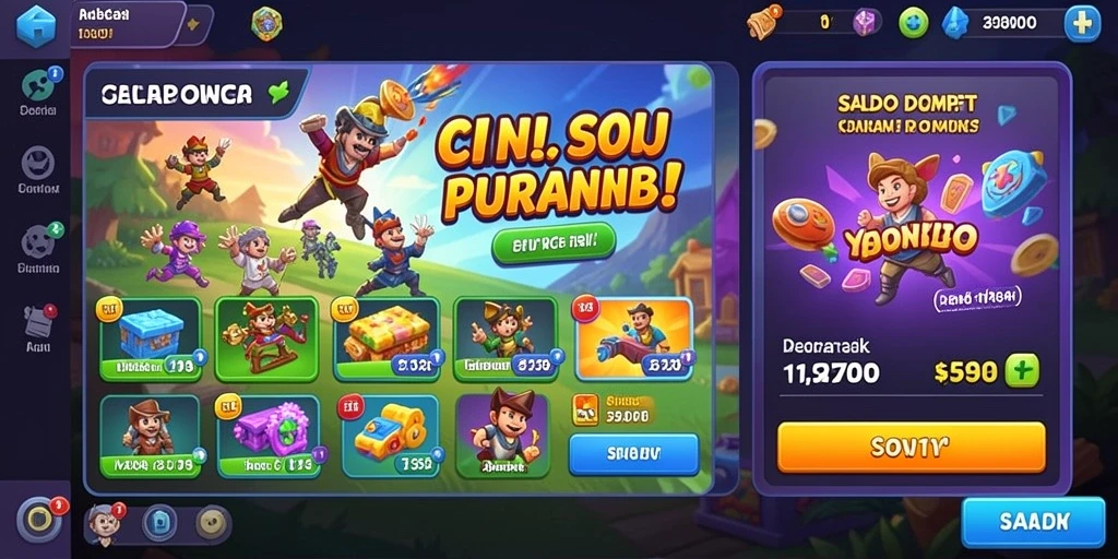 Tampilan karakter utama yang stylish.